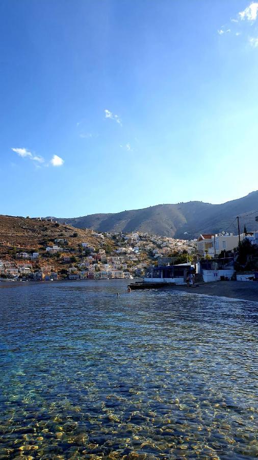 Traditional Seafront Apartment Symi Bagian luar foto